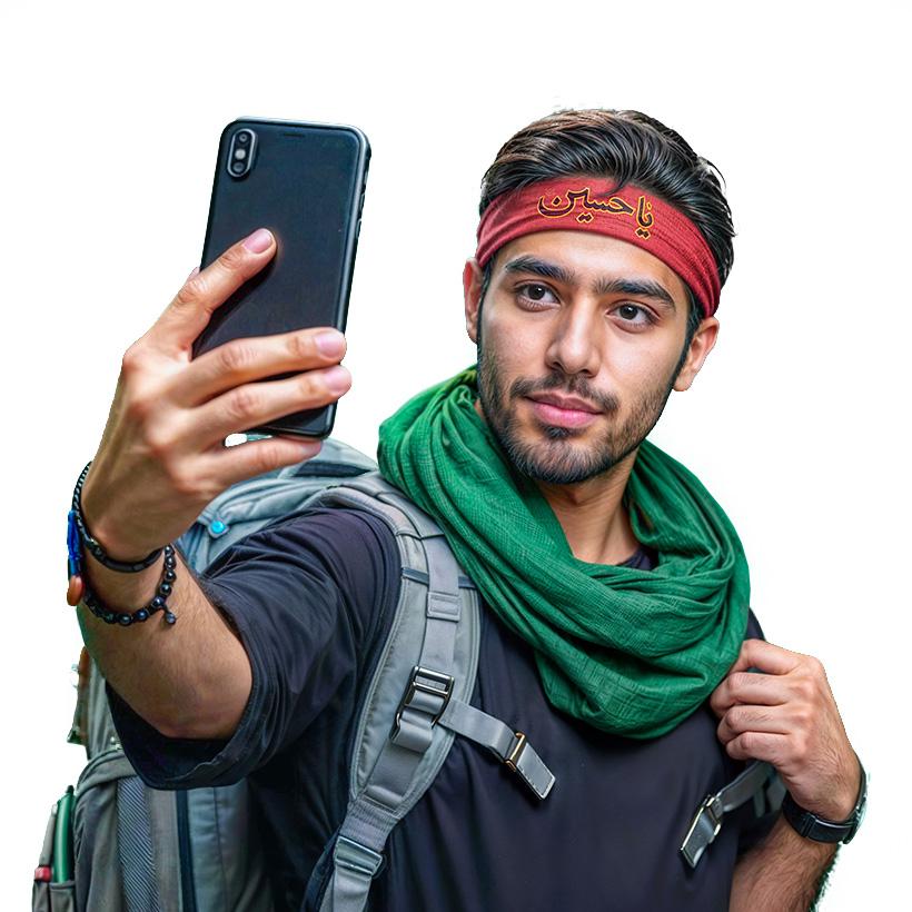 تماس تصویری و صوتی با بله در اربعین